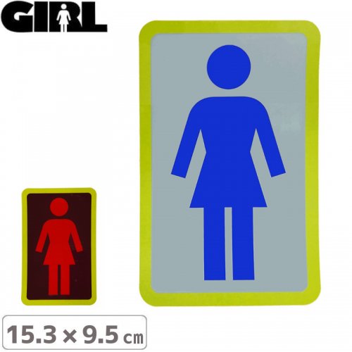 GIRL 륹ȥܡ STICKER ƥåBOX LOGO STICKER 15.3cm x 9.5cm NO114