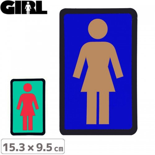 GIRL 륹ȥܡ STICKER ƥåBOX LOGO STICKER 15.3cm x 9.5cm NO115