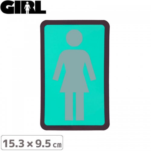 GIRL 륹ȥܡ STICKER ƥåBOX LOGO STICKER 15.3cm x 9.5cm NO116