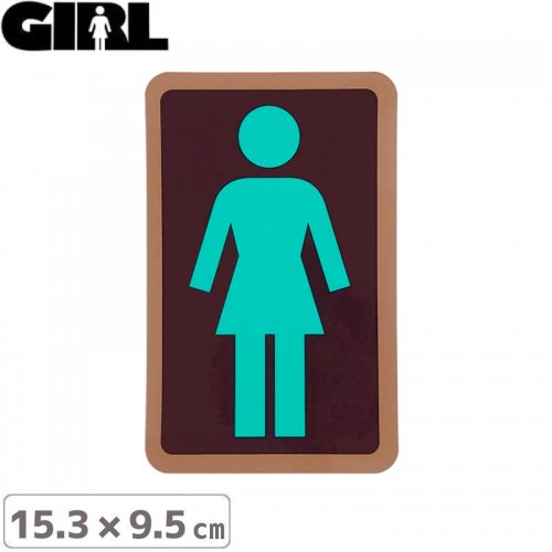 GIRL 륹ȥܡ STICKER ƥåBOX LOGO STICKER 15.3cm x 9.5cm NO117