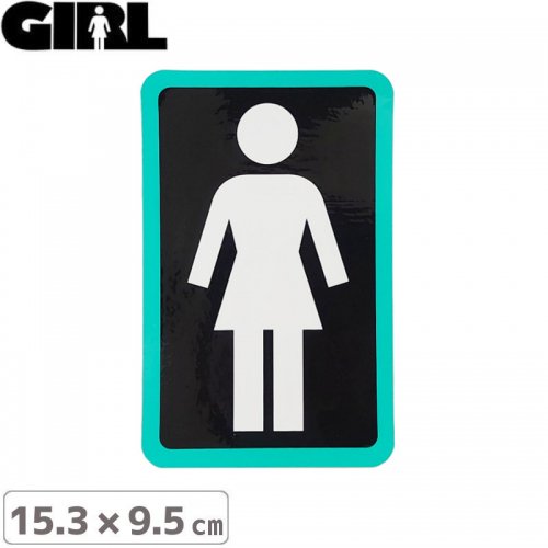GIRL 륹ȥܡ STICKER ƥåBOX LOGO STICKER 15.3cm x 9.5cm NO119