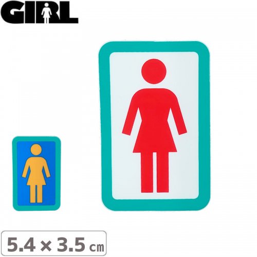 GIRL 륹ȥܡ STICKER ƥåBOX LOGO STICKER 5.4cm x 3.5cm NO124