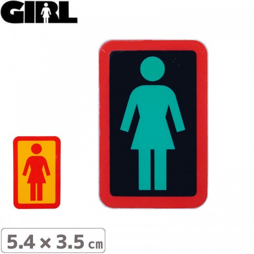 GIRL 륹ȥܡ STICKER ƥåBOX LOGO STICKER 5.4cm x 3.5cm NO125