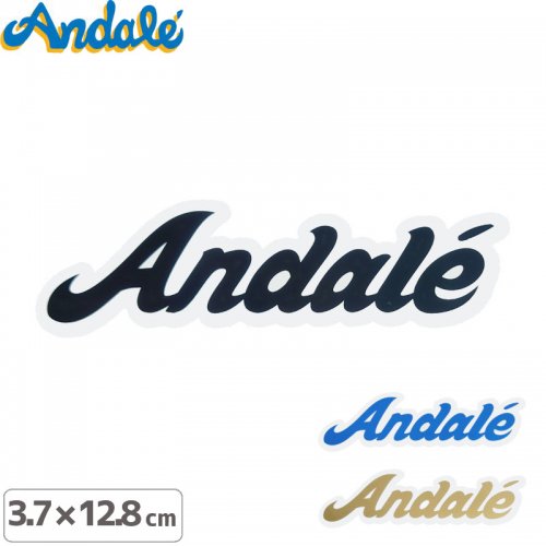 【アンデール ANDALE スケボー ステッカー】ANDALE LOGO STICKER【3.7cm x 12.8cm】NO2