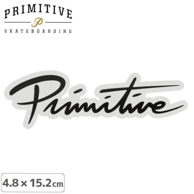 ڥץߥƥ PRIMITIVE ܡ ƥåSCRIPT LOGO STICKER4.8cm15.2cmNO34