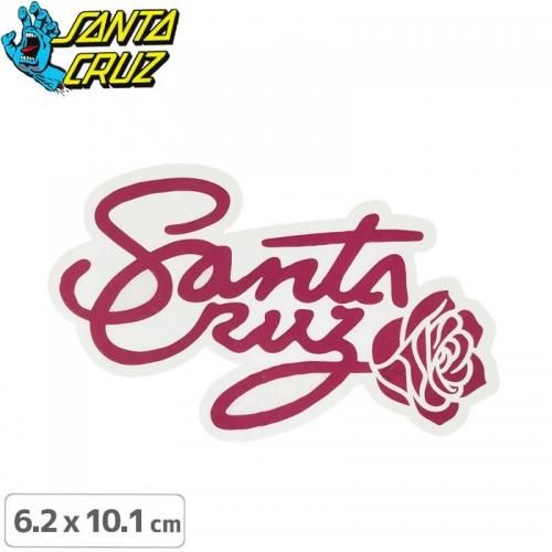 ڥ󥿥롼 SANTACRUZ ܡ ƥåROSA SCRIPT STICKER6.2cm10.1cmNO96