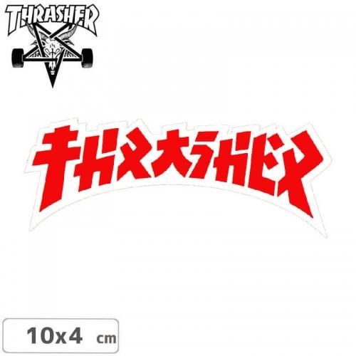 ڥå㡼 THRASHER ܡ ƥåGODZILLA DIE CUT STICKER 10cm x 4cm NO67