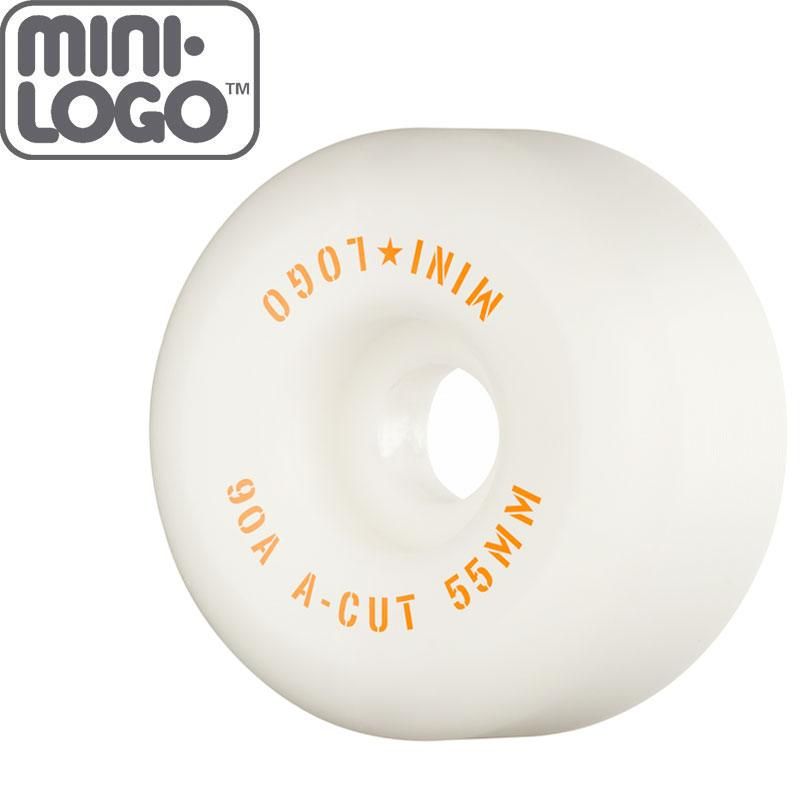 MINI LOGO スケボー ウィールA-CUT 2 ホワイト 90A NO91