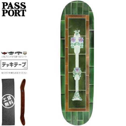 【PASS~PORT パスポート スケートボード デッキ】TILE LIFE GREEN DECK【8.0インチ】NO32