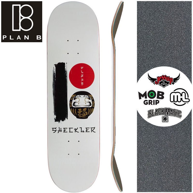 スケートボード デッキ「8.0インチ」PLAN-B 板 MOBデッキテープ付き