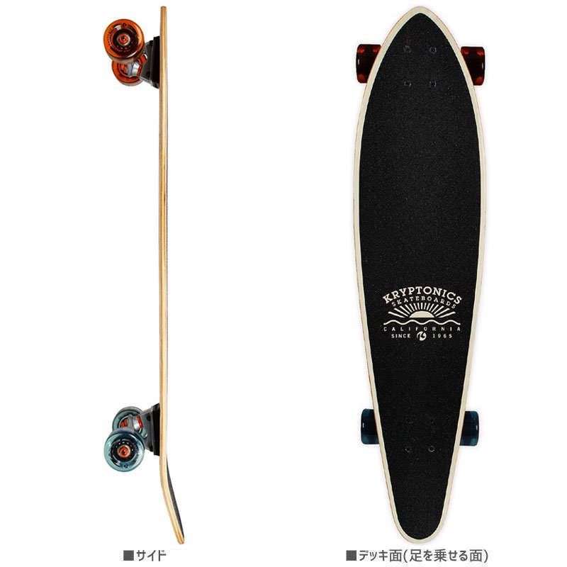 Kryptonics クリプトニクス ロングボード スケボー 36 Longboard 36インチ Rasta Palms No19