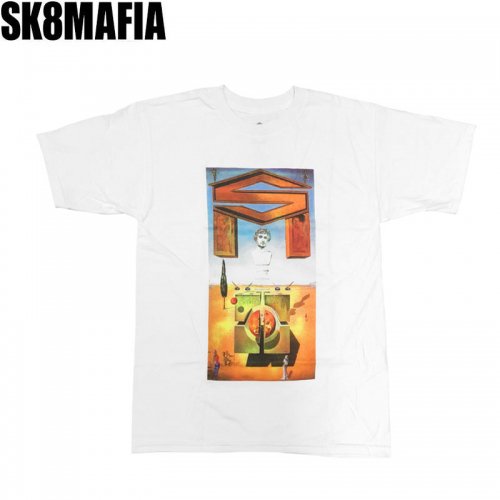 【スケートマフィア SK8MAFIA スケボー Tシャツ】ATOMIC TEE【ホワイト】NO71