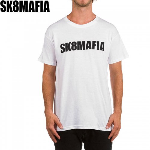 【スケートマフィア SK8MAFIA スケボー Tシャツ】OG LOGO TEE【ホワイト】NO72