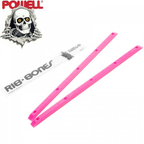 【パウエル POWELL スケボー レールバー】RIB BONES サイドレール 14.5インチ ピンク NO5