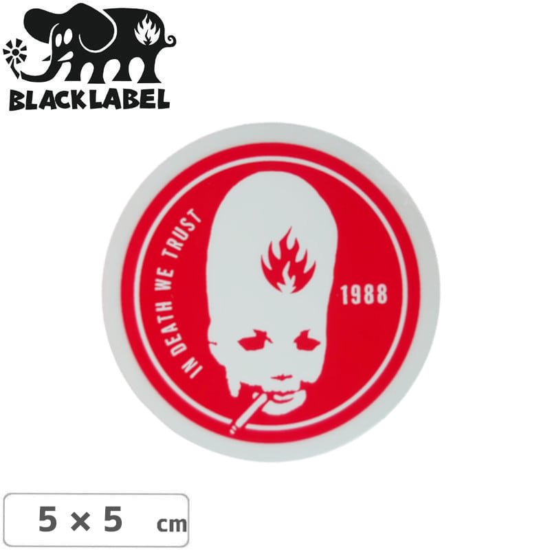 BLACK LABEL ֥å졼٥ ƥåTHUMBHEAD STICKER5cm x 5cmۥå NO64