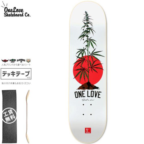 【ONE LOVE ワンラブ スケートボード デッキ】PLANT DECK【7.7インチ】NO12