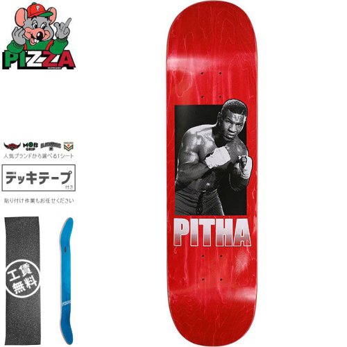 【PIZZA SKATEBOARDS ピザ スケートボード デッキ】PITHA DECK【8.25インチ】レッド NO33