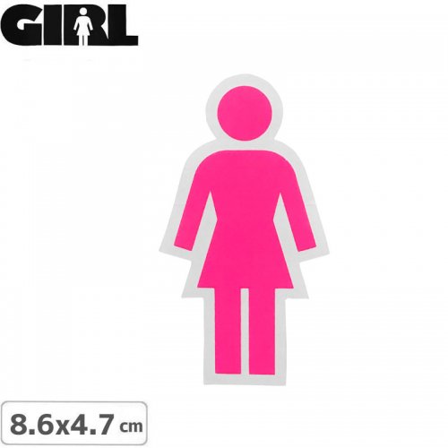 GIRL 륹ȥܡ STICKER ƥåLOGO STICKER ԥ 8.6cm x 4.7cm NO128