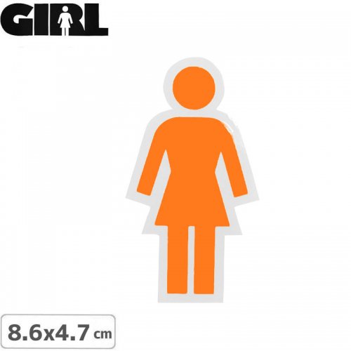 GIRL 륹ȥܡ STICKER ƥåLOGO STICKER  8.6cm x 4.7cm NO130