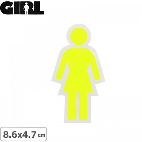 GIRL 륹ȥܡ STICKER ƥåLOGO STICKER  8.6cm x 4.7cm NO131