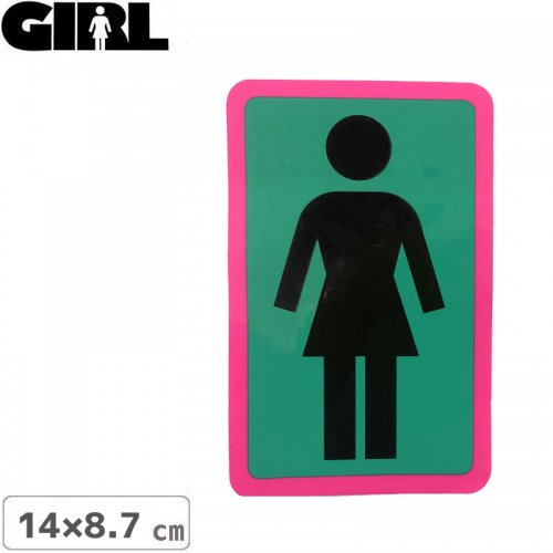 GIRL 륹ȥܡ STICKER ƥåBOX LOGO STICKER ֥åߥ꡼ 14cm x 8.7cm NO134
