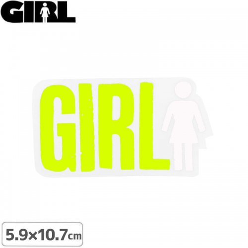 GIRL 륹ȥܡ STICKER ƥåLOGO STICKER  5.9cm x 10.7cm NO137