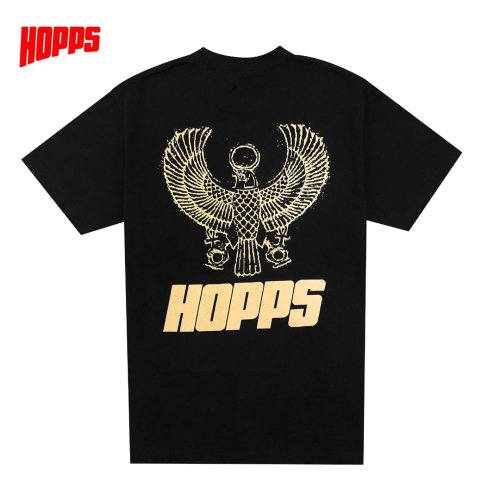 【HOPPS ホップス スケボー Tシャツ】HORUS TEE【ブラック】NO6
