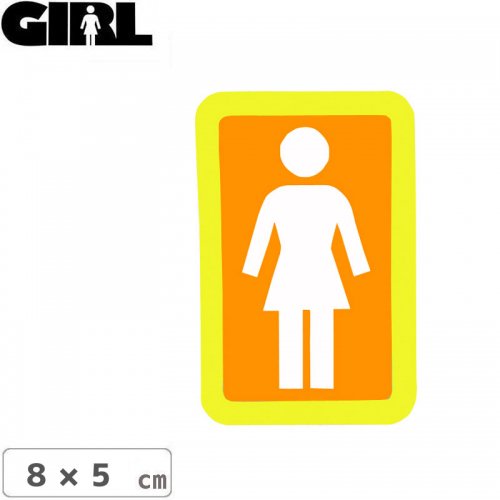 GIRL 륹ȥܡ STICKER ƥåBOX LOGO STICKER ۥ磻ȡߥ 8cm x 5cm NO138