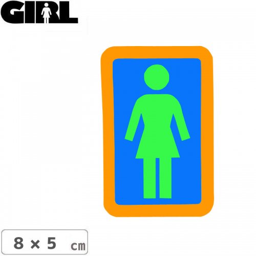 GIRL 륹ȥܡ STICKER ƥåBOX LOGO STICKER ꡼ߥ֥롼 8cm x 5cm NO142