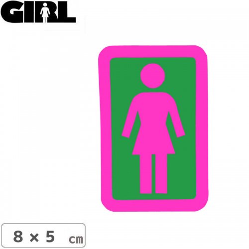 GIRL 륹ȥܡ STICKER ƥåBOX LOGO STICKER ԥ󥯡ߥ꡼ 8cm x 5cm NO144