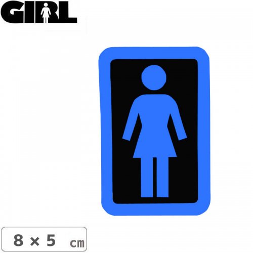 GIRL 륹ȥܡ STICKER ƥåBOX LOGO STICKER ֥롼ߥ֥å 8cm x 5cm NO145