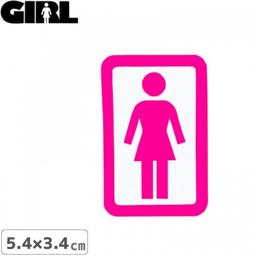GIRL 륹ȥܡ STICKER ƥåBOX LOGO STICKER ԥ󥯡ߥۥ磻 5.4cm x 3.4cm NO148