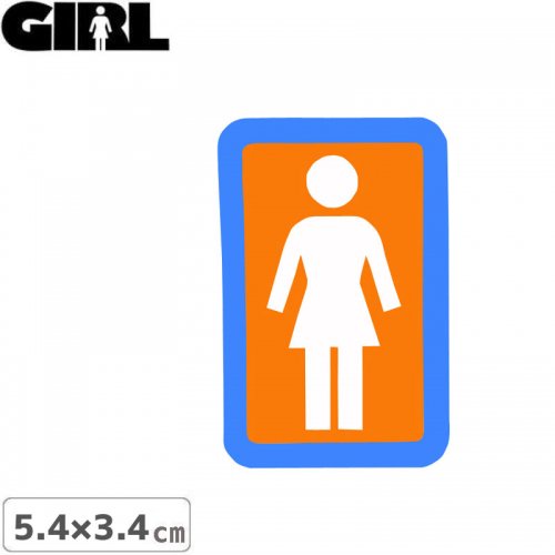 GIRL 륹ȥܡ STICKER ƥåBOX LOGO STICKER ۥ磻ȡߥ 5.4cm x 3.4cm NO150