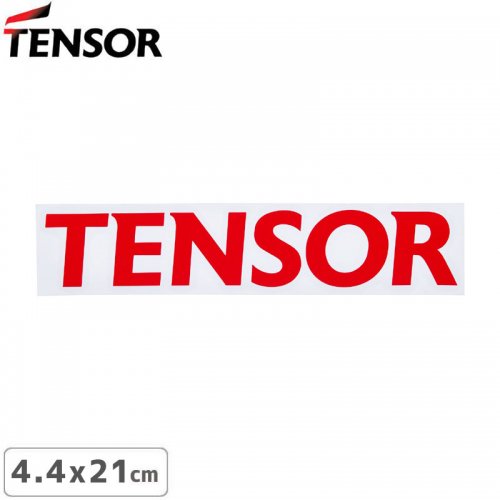【TENSOR テンサー ステッカー 】VINYL DECAL STICKER レッド 4.4 x 21cm NO12