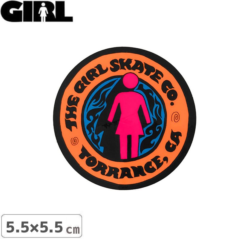 GIRL 륹ȥܡ STICKER ƥåLOGO STICKER  5.5cm x 5.5cm NO162