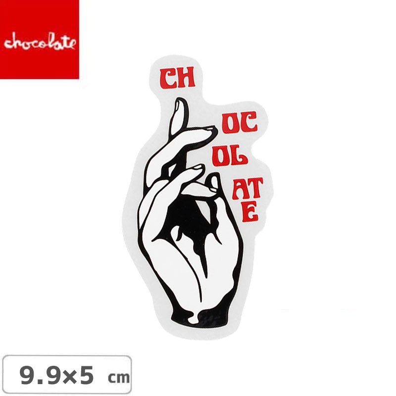 CHOCOLATE 祳졼ȥƥå ܡ LOGO STICKER ۥ磻 9.9cm x 5cm NO27