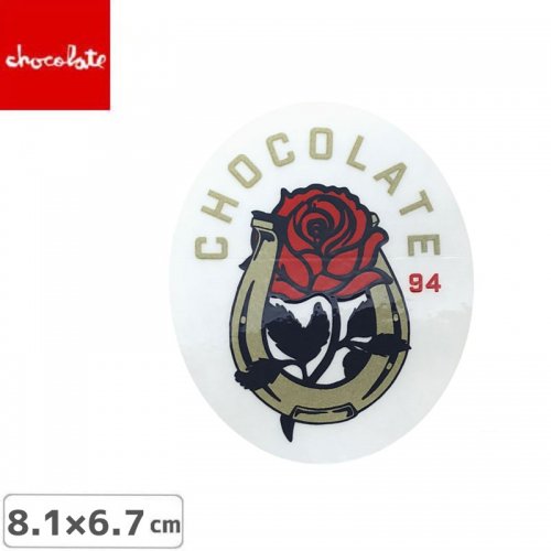 【CHOCOLATE チョコレートステッカー スケボー 】LOGO STICKER マルチ 8.1cm x 6.7cm NO28