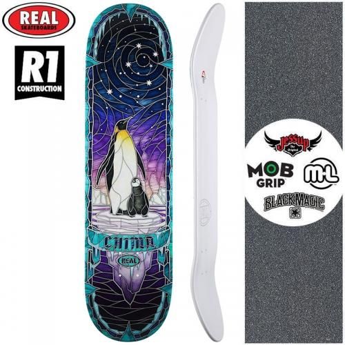 リアル Real スケートボード デッキ Elipsing Black R1 Deck 8 06インチ No1