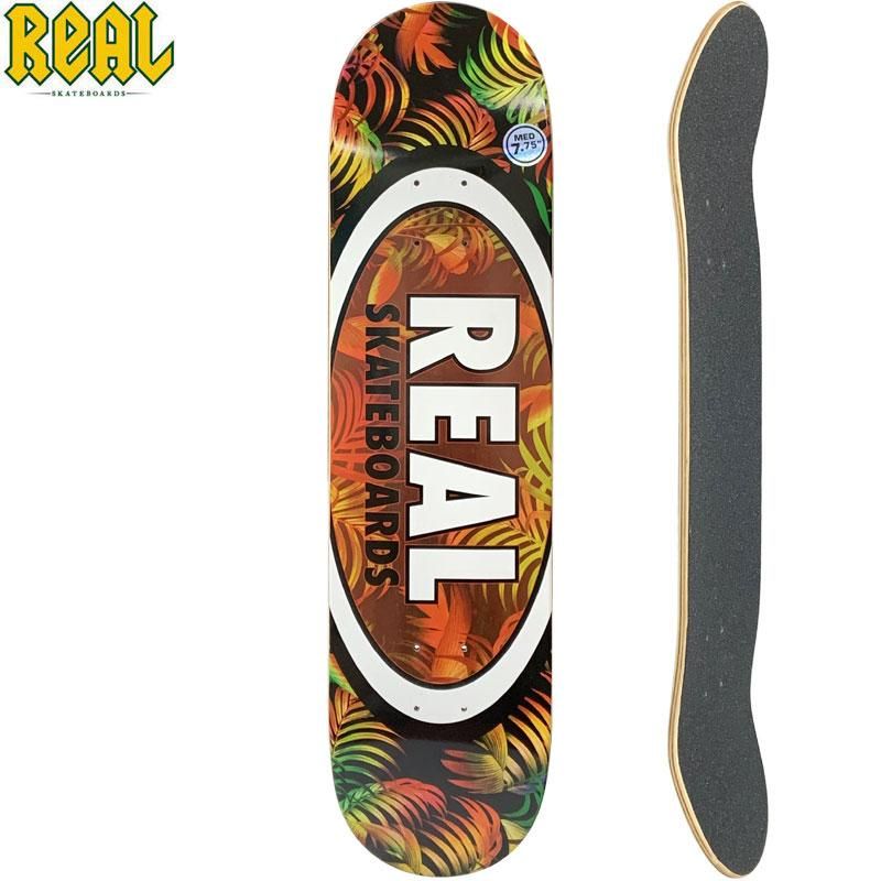 リアル REAL スケートボード デッキ TEAM TROPIC OVALS II DECK 7.75