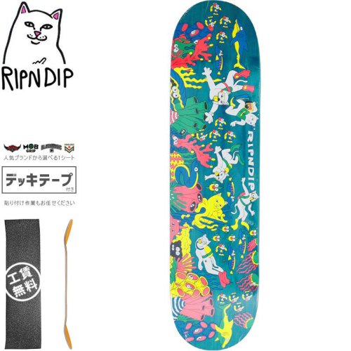 RIPNDIP リップンディップ スケートボード デッキ POP NERM BOARD BLUE