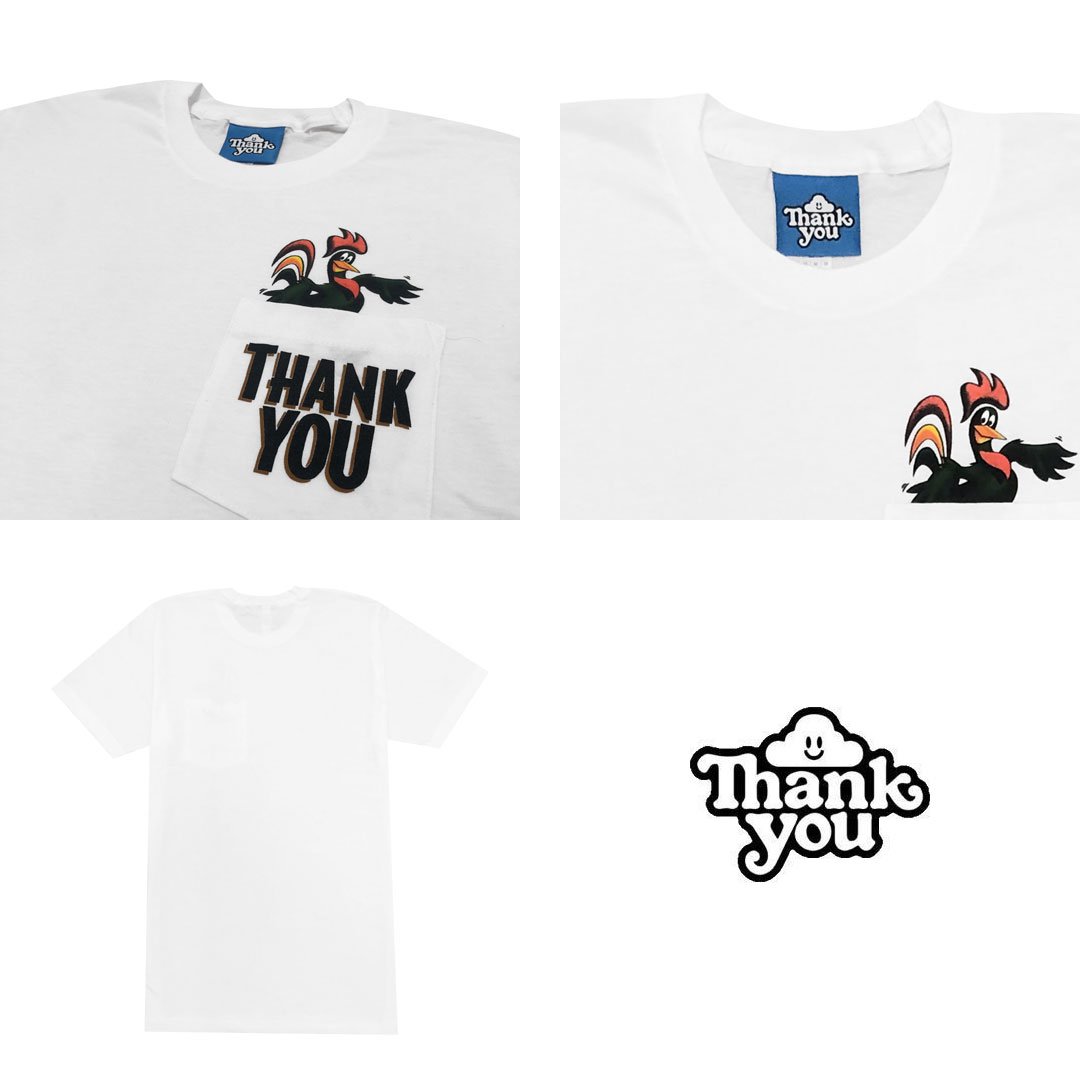 thank 販売 you ロゴ tシャツ