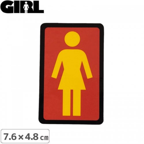 GIRL 륹ȥܡ STICKER ƥåLOGO STICKER ߥå 7.6cm x 4.8cm NO167