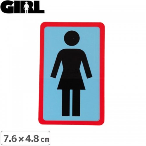 GIRL 륹ȥܡ STICKER ƥåLOGO STICKER ֥åߥ֥롼 7.6cm x 4.8cm NO168
