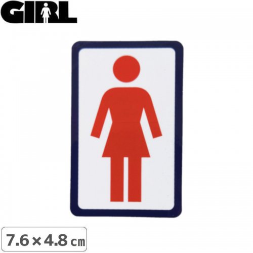 GIRL 륹ȥܡ STICKER ƥåLOGO STICKER åɡߥۥ磻 7.6cm x 4.8cm NO171