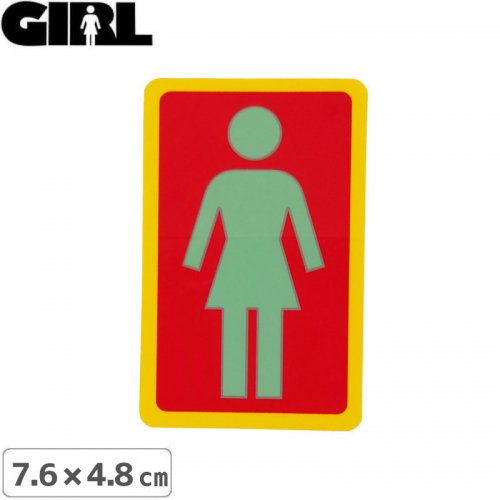 GIRL 륹ȥܡ STICKER ƥåLOGO STICKER ꡼ߥå 7.6cm x 4.8cm NO173