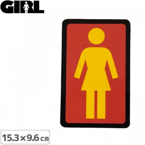 GIRL 륹ȥܡ STICKER ƥåLOGO STICKER ߥå 15.3cm x 9.6cm NO177