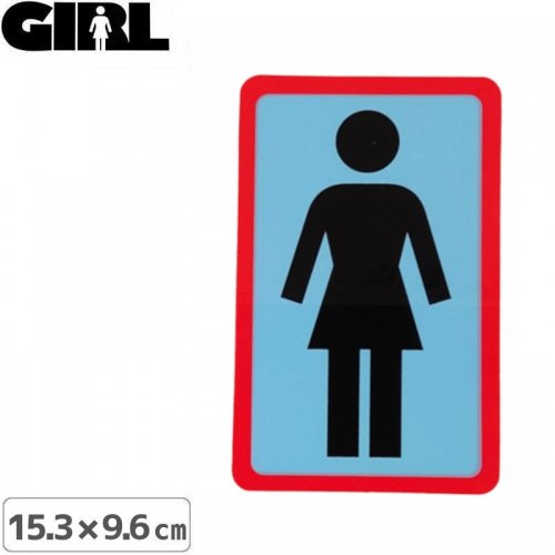 GIRL 륹ȥܡ STICKER ƥåLOGO STICKER ֥åߥ֥롼 15.3cm x 9.6cm NO178
