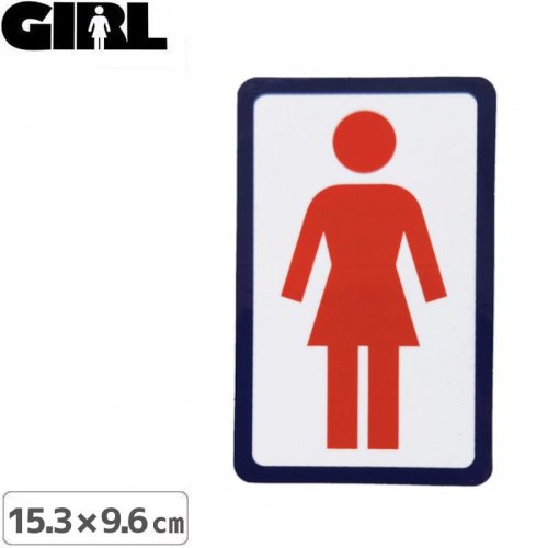 GIRL 륹ȥܡ STICKER ƥåLOGO STICKER åɡߥۥ磻 15.3cm x 9.6cm NO181