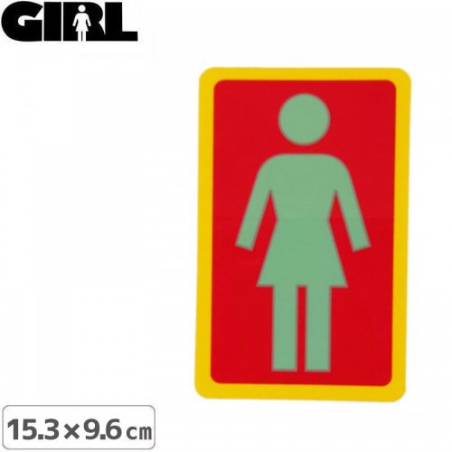 GIRL 륹ȥܡ STICKER ƥåLOGO STICKER ꡼ߥå 15.3cm x 9.6cm NO183