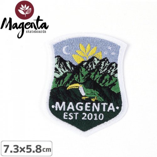 【MAGENTA マゼンタ スケボー ワッペン】MAGENTA LOGO PATCH【7.3×5.8cm】NO3